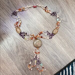 Multicolor Stone/Rock/Crystal Beaded Necklace